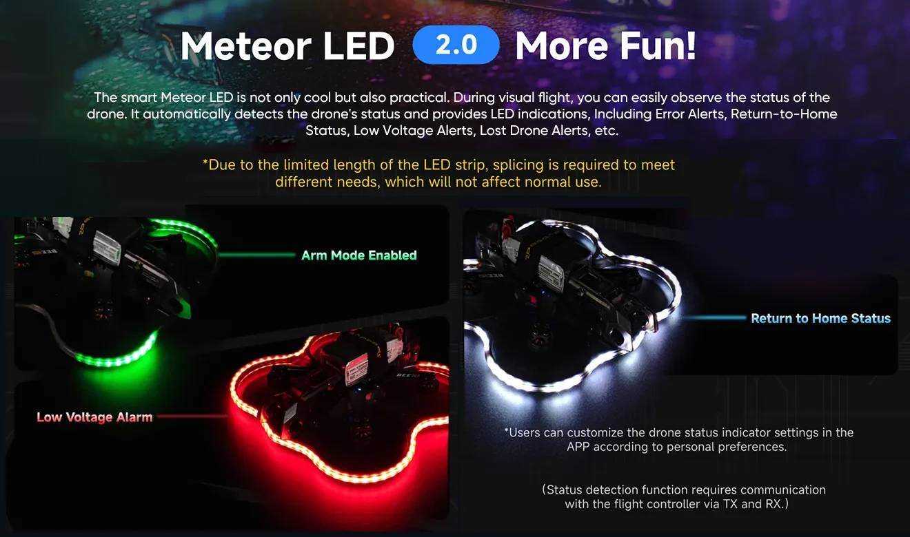 speedybee bee25 wireless tuning frame led2.0
