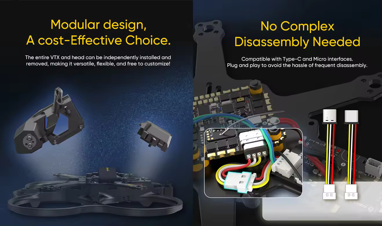 speedybee bee25 wireless tuning frame modular design