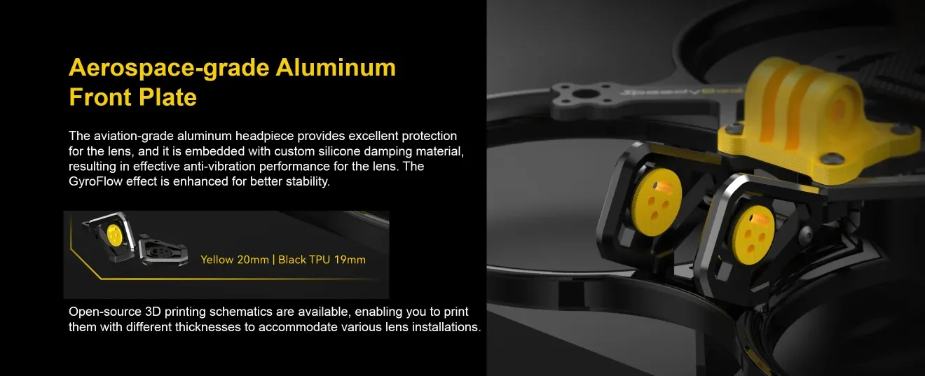 SpeedyBee Bee35 frame with aluminum front plate