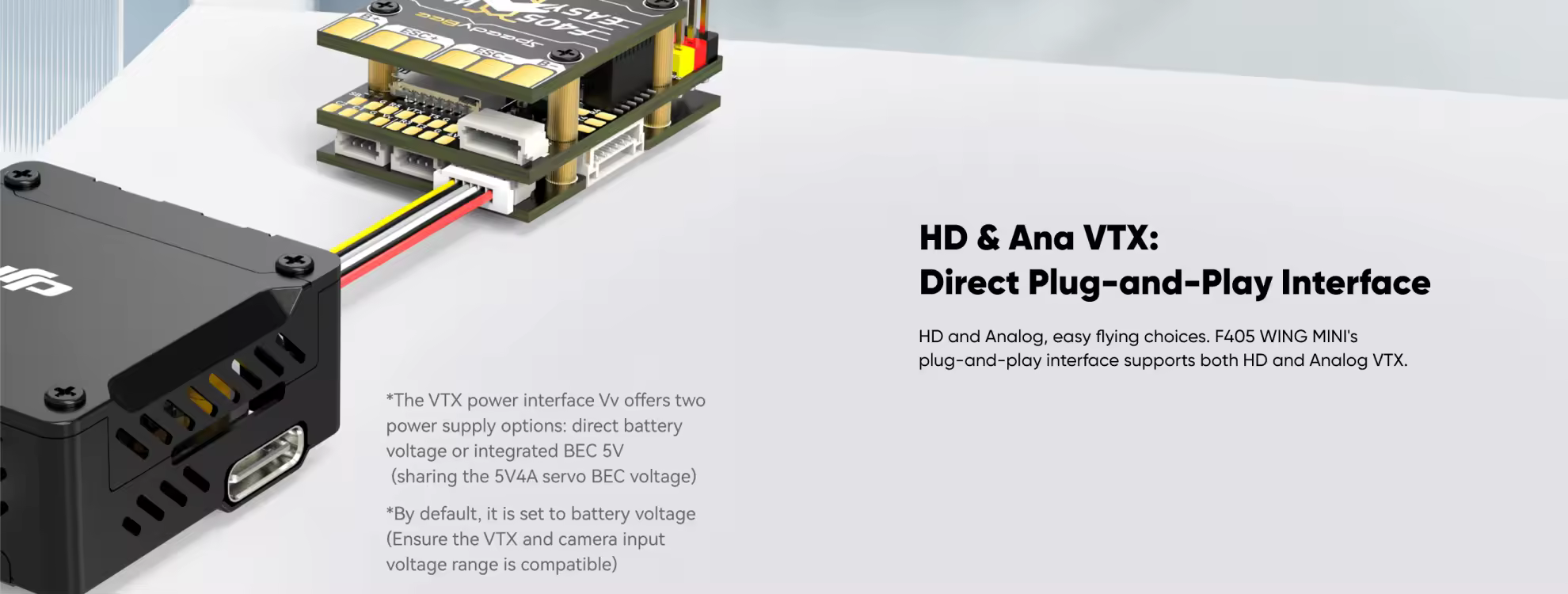 speedybee f405 flight controller hd vtx