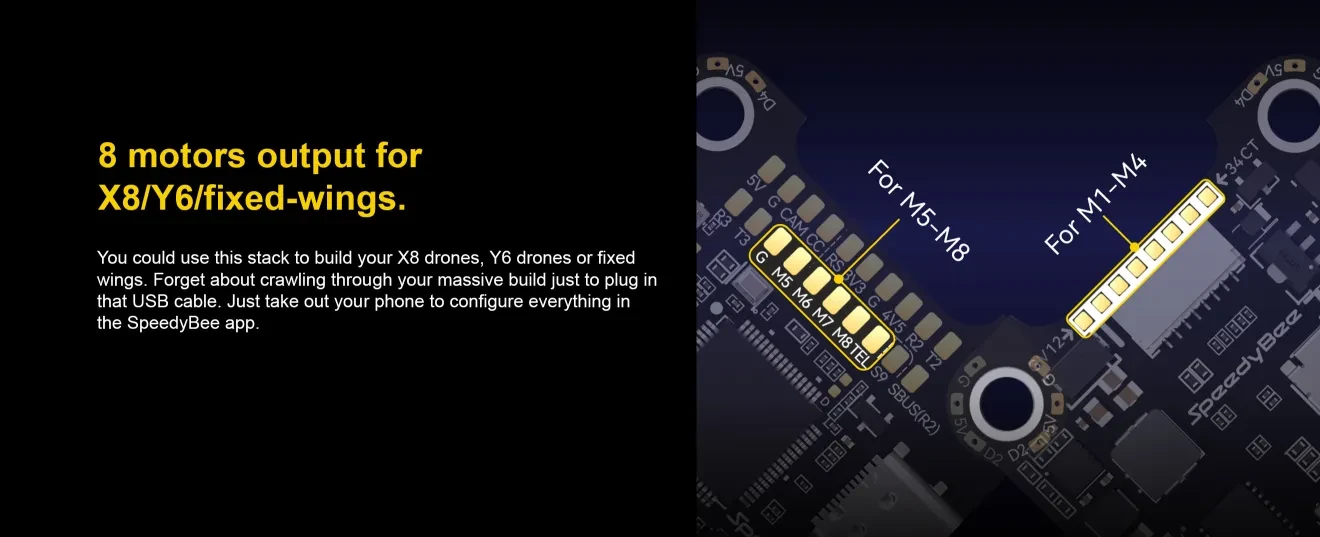 SpeedyBee F405 V4 55A stack fit for x8