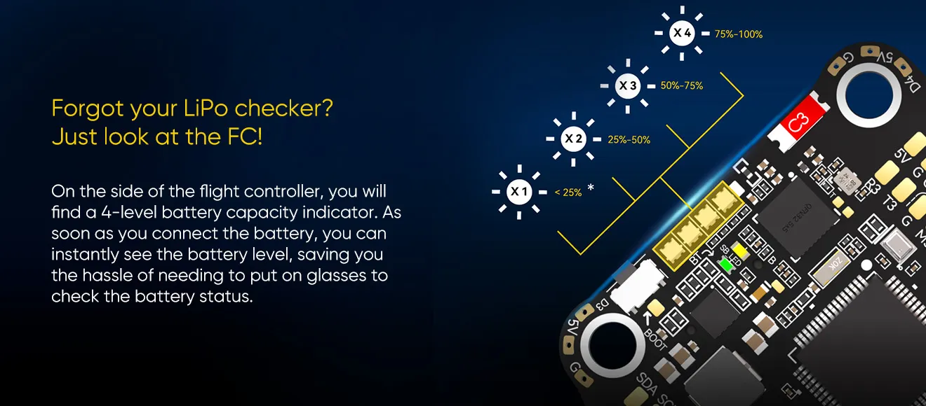speedybee f405 v4 bls 60a stack lipo checker
