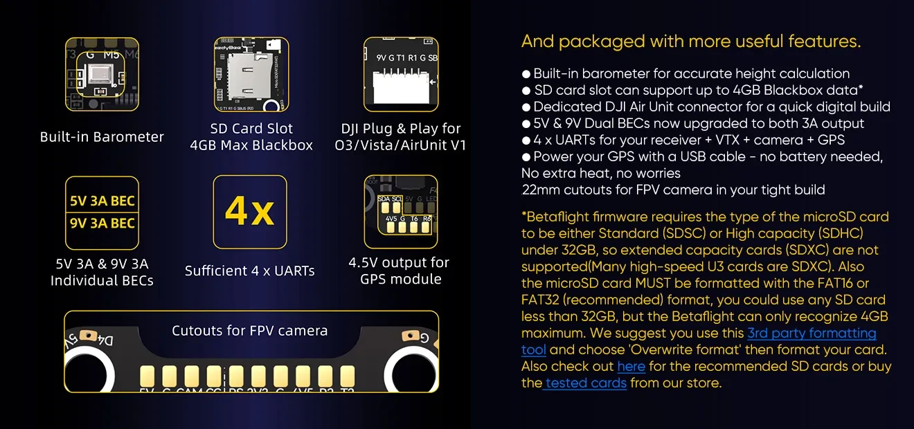 speedybee f405 v4 bls 60a stack more useful features
