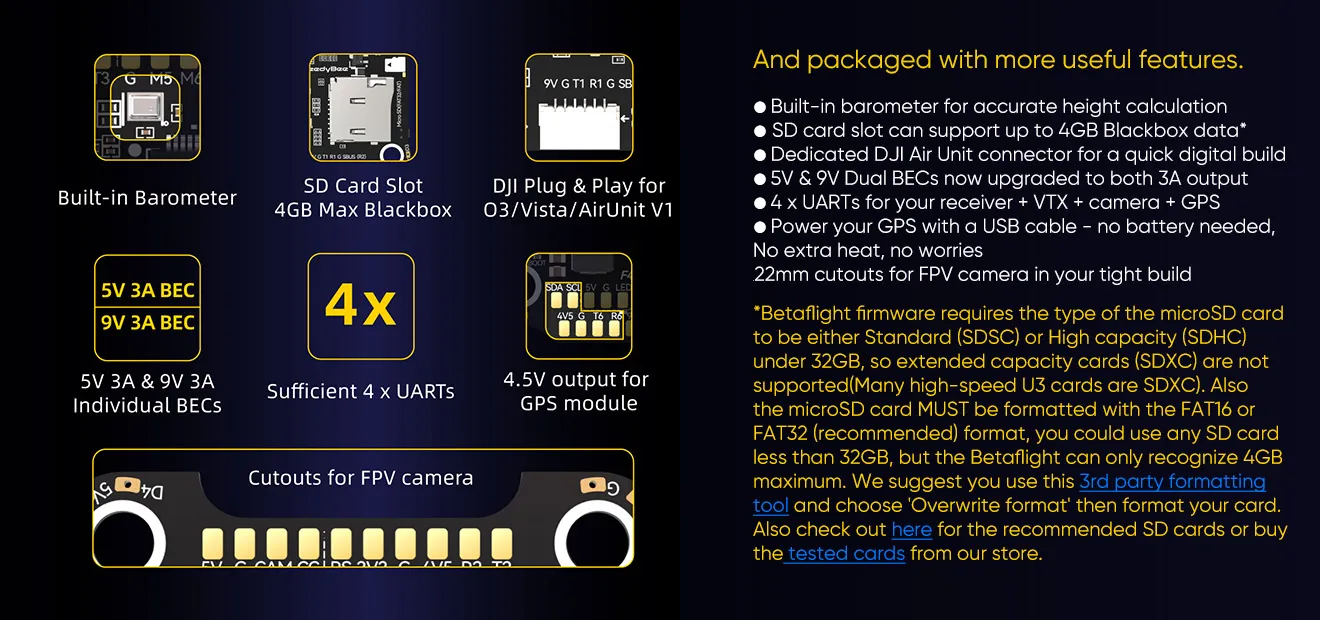 speedybee f405 v4 bls 60a stack more useful features