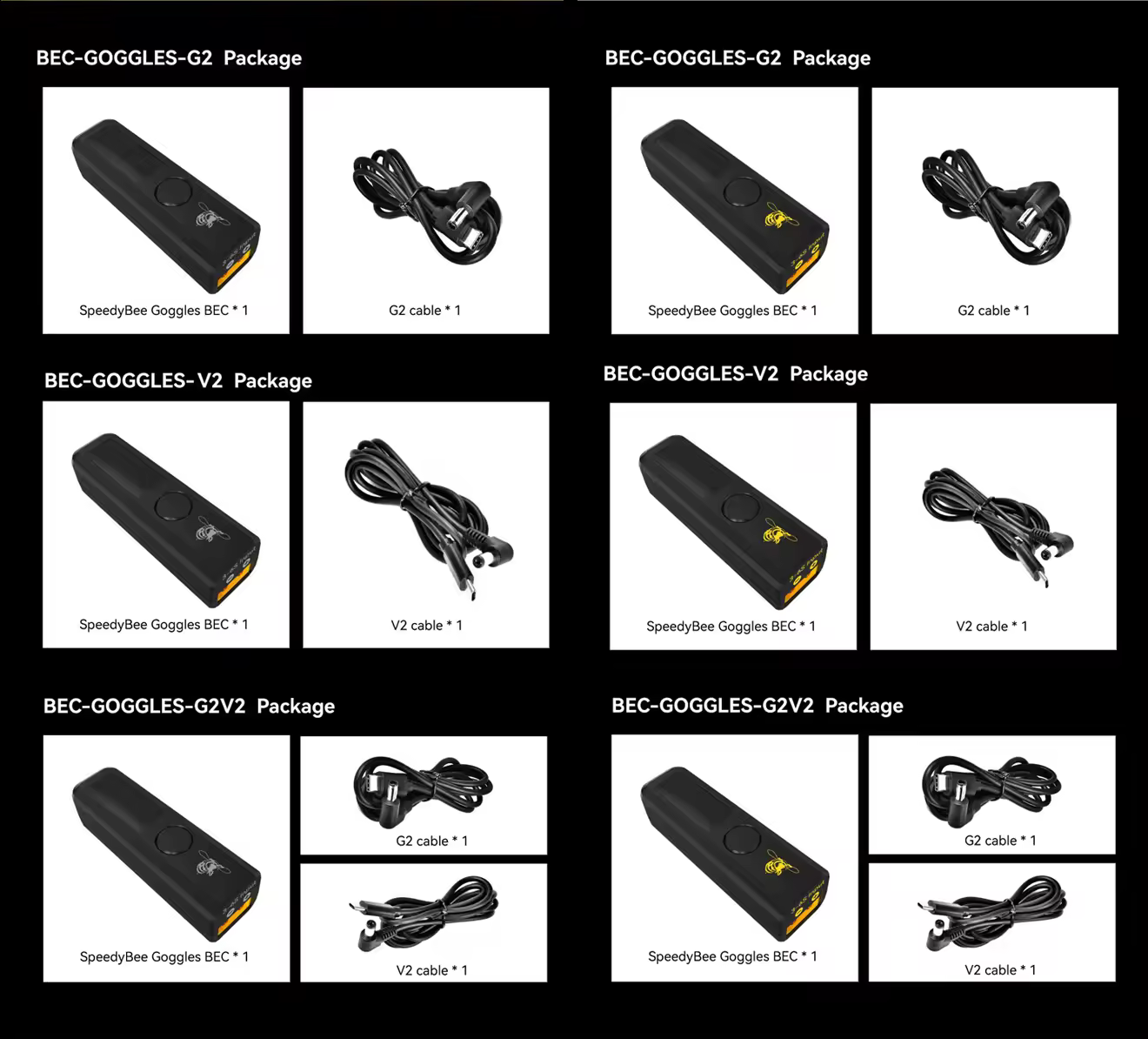 speedybee goggles bec package