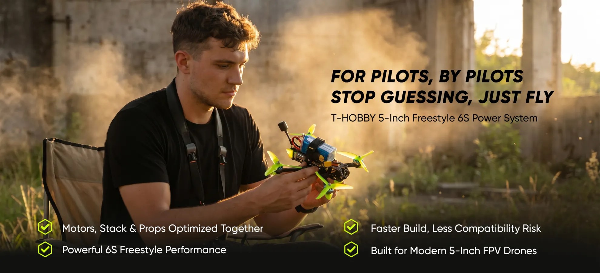 t hobby 5 inch freestyle 6s power system pc h5