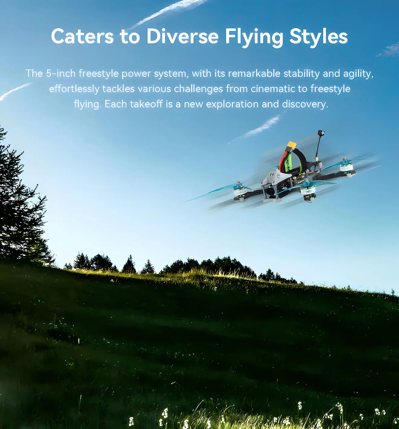 t hobby 5 inch freestyle fpv drones motors diverse flying styles