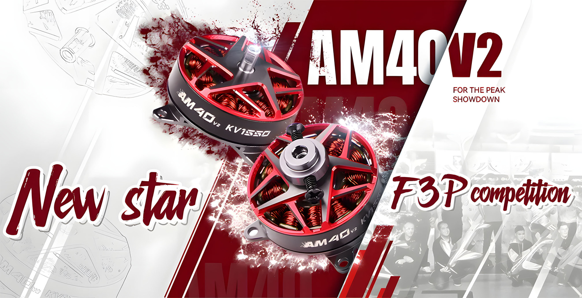 t hobby am40 v2 f3p 3d 4d fixed wing powerful motor pc 1