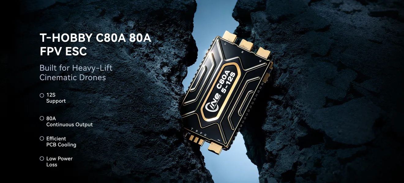 t hobby c80a 80a esc pc