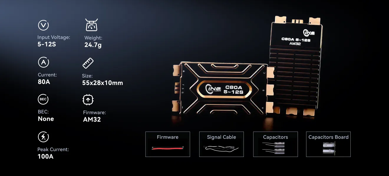 t hobby c80a 80a esc specification pc