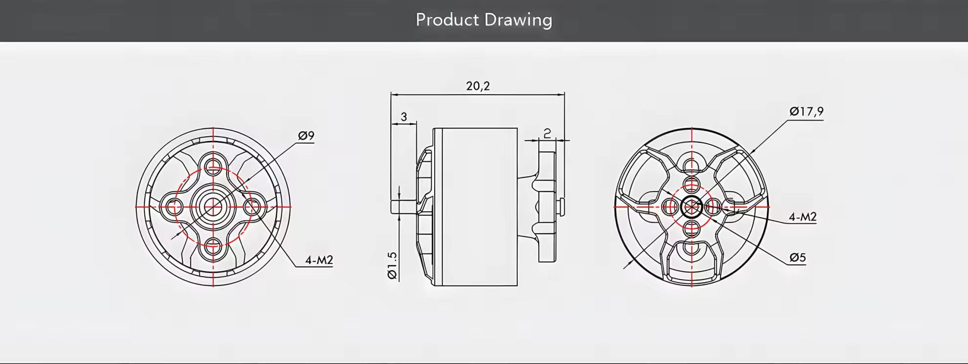 t hobby f1408 ii cinewhoop motor for 3 4 inch stable flights 1