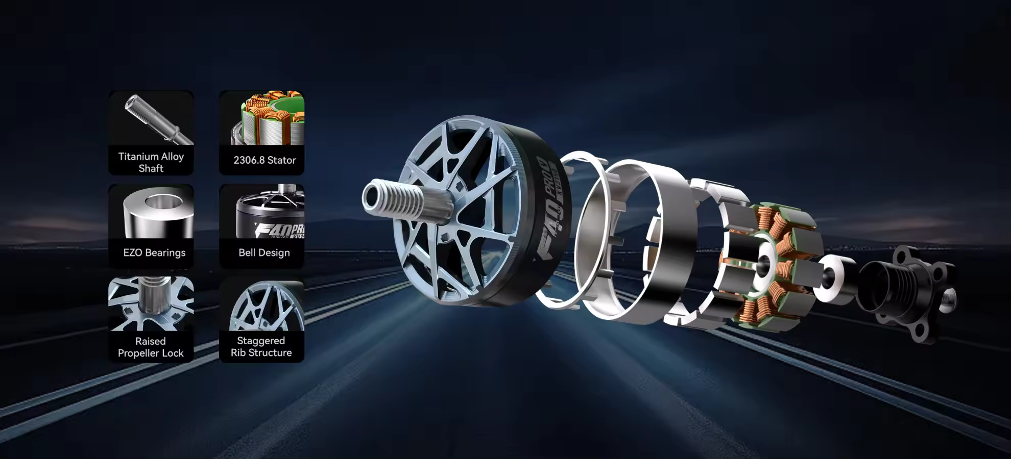 t hobby f40 pro motor materials parts pc