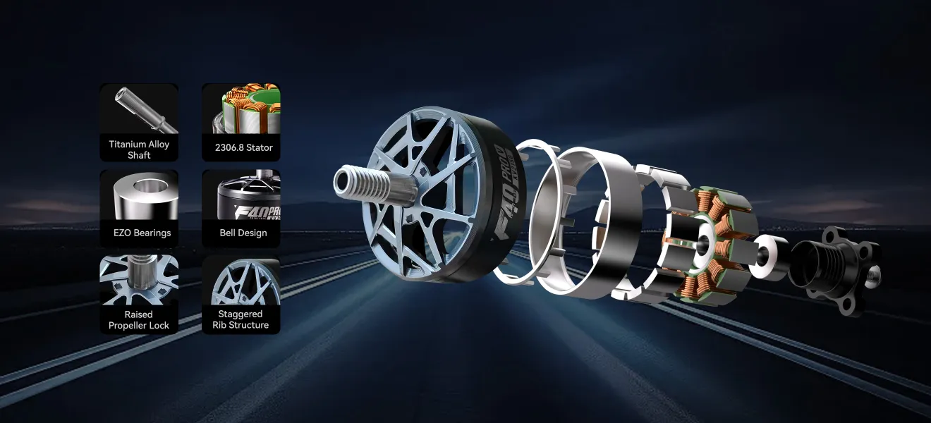 t hobby f40 pro motor materials parts pc