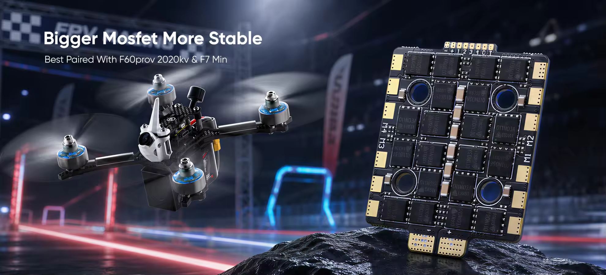 t hobby f60a mini 20x20 4in1 esc bigger mosfet more stable