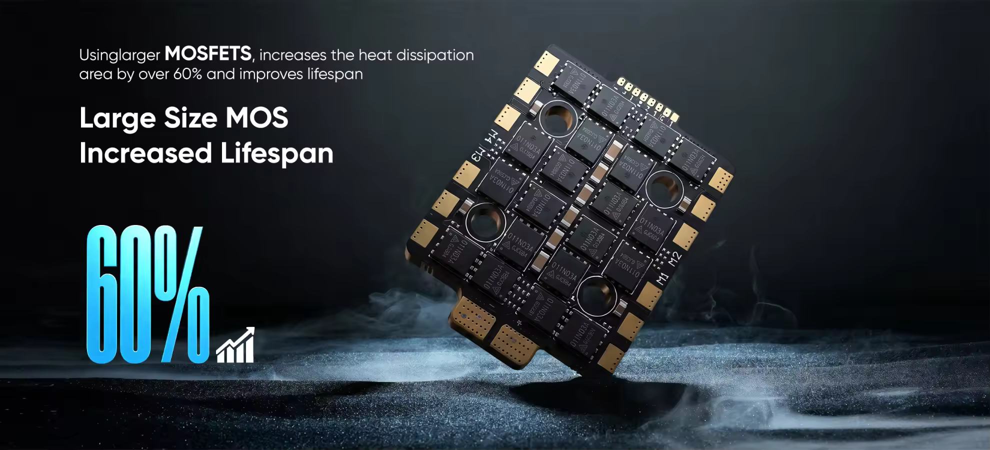 t hobby f60a mini 20x20 4in1 esc large size mos increased lifespan