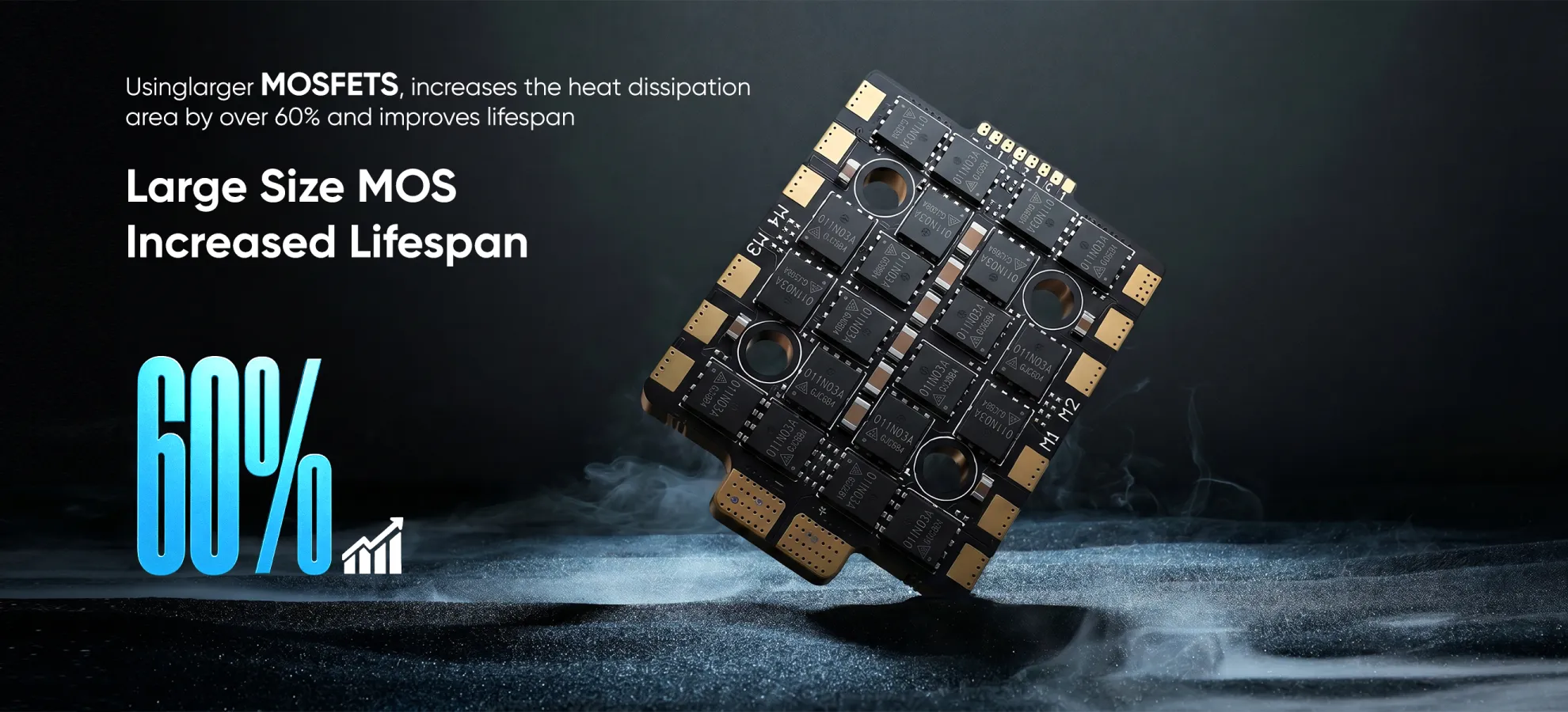 t hobby f60a mini 20x20 4in1 esc large size mos increased lifespan