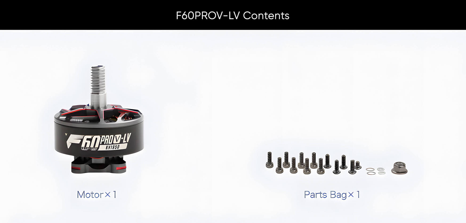 t hobby f60prov lv 2207.5 motor package lists