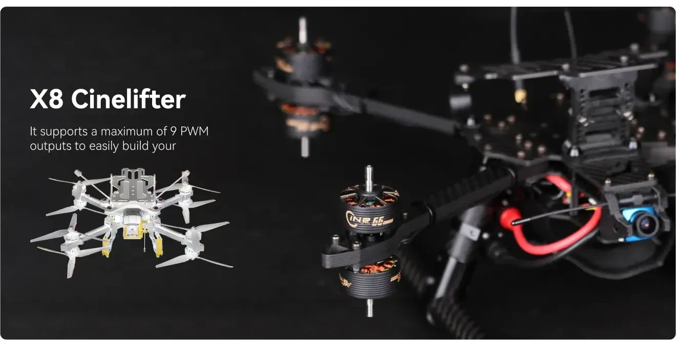 t hobby f7 pro flight controller pair with cine60 motor pc