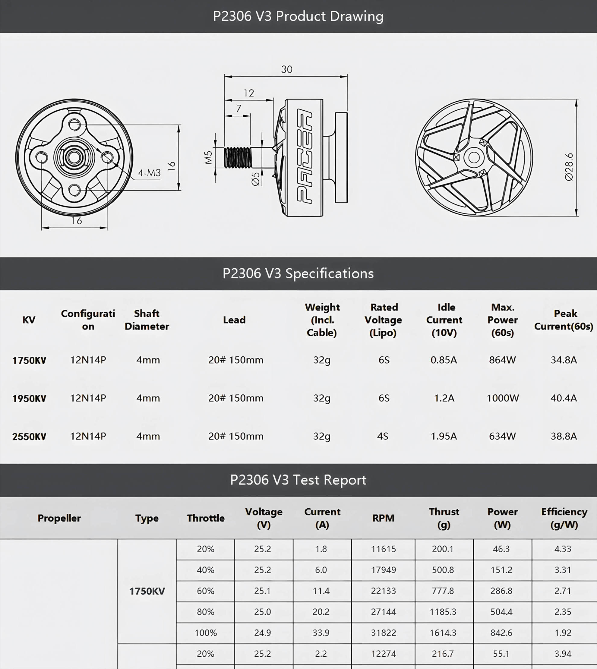 t hobby pacer v3 p2306 powerful freestyle motor layout
