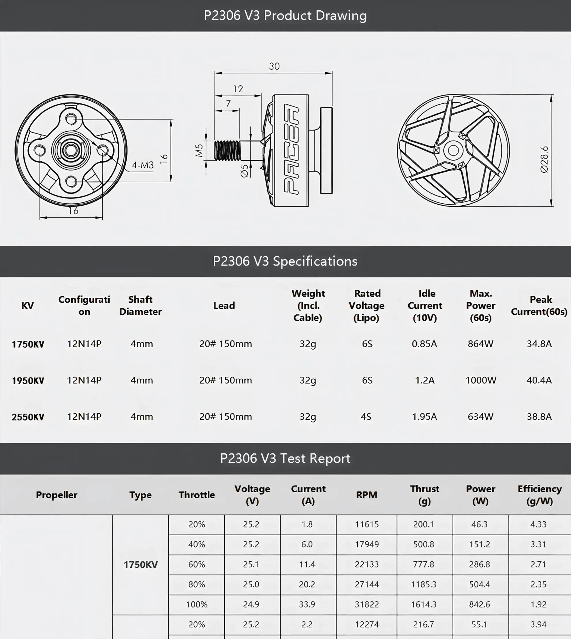 t hobby pacer v3 p2306 powerful freestyle motor layout