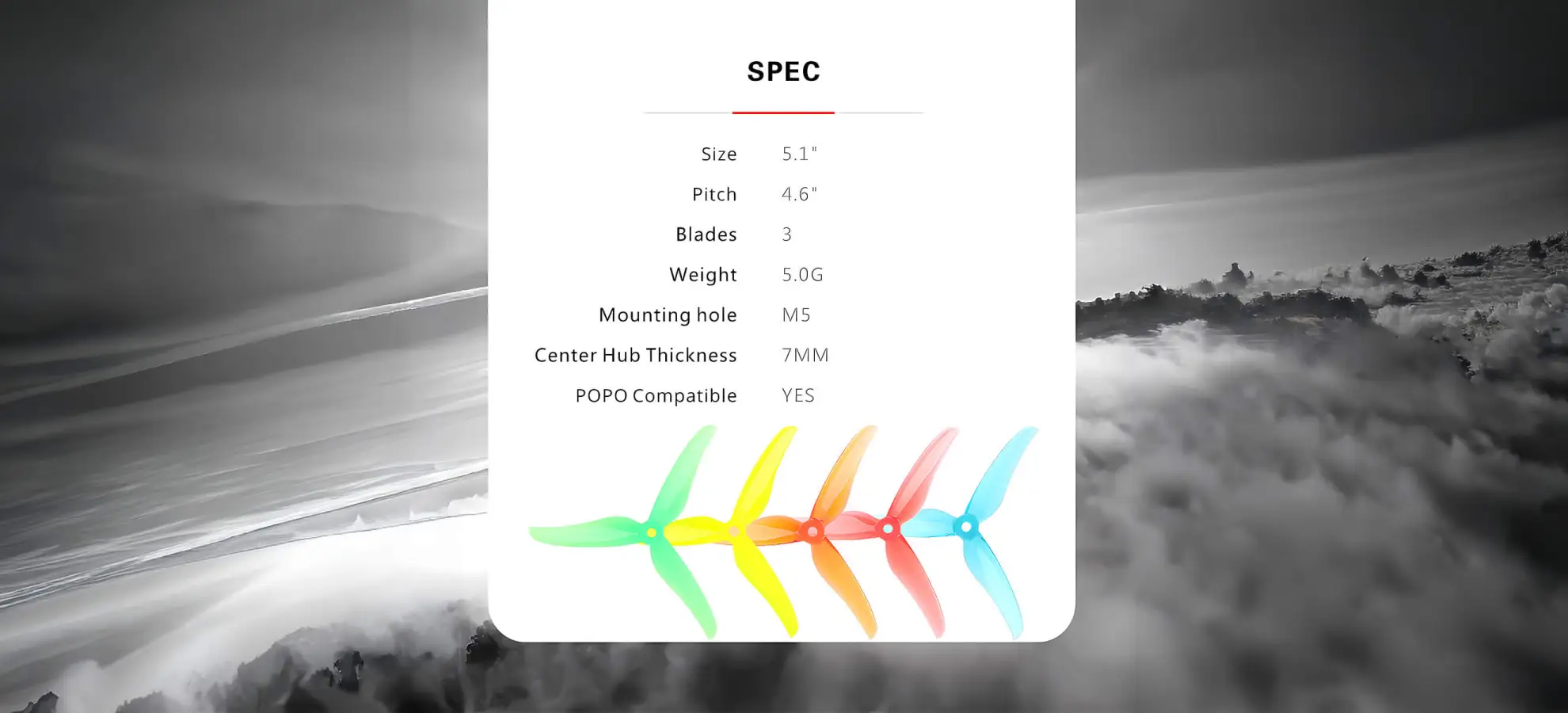 t hobby t5146 fpv drone propellers for freestyle indoor racing pc 3