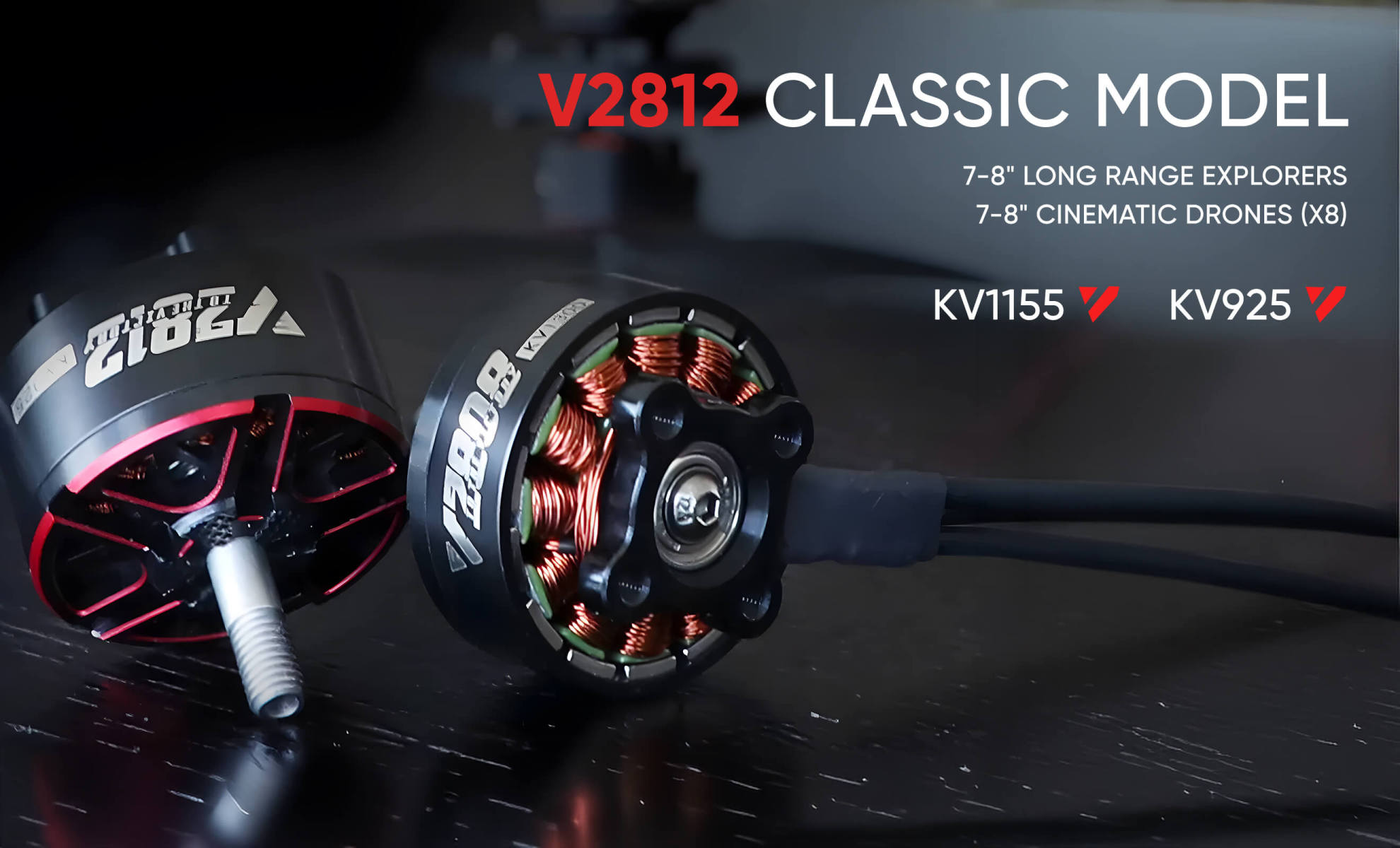 t hobby velox v2812 cinelifer motor for fpv long range 4
