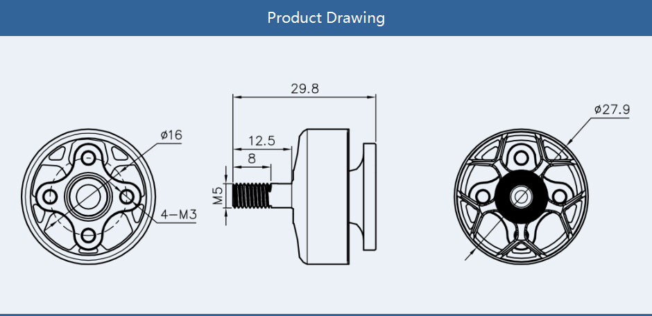t-motor-bms-raptor-2306.5-v2-motor-product-drawing T-Motor bms raptor 2306.5 v2 motor product drawing