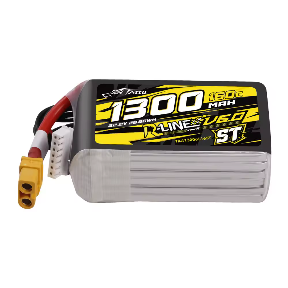 tattu 1300mah 6s 160c 22.2v front
