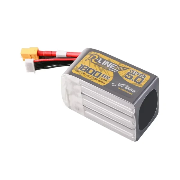 tattu r line version 5.0 1800mah 6s 150c 22.2v lipo battery pack with xt60 plug