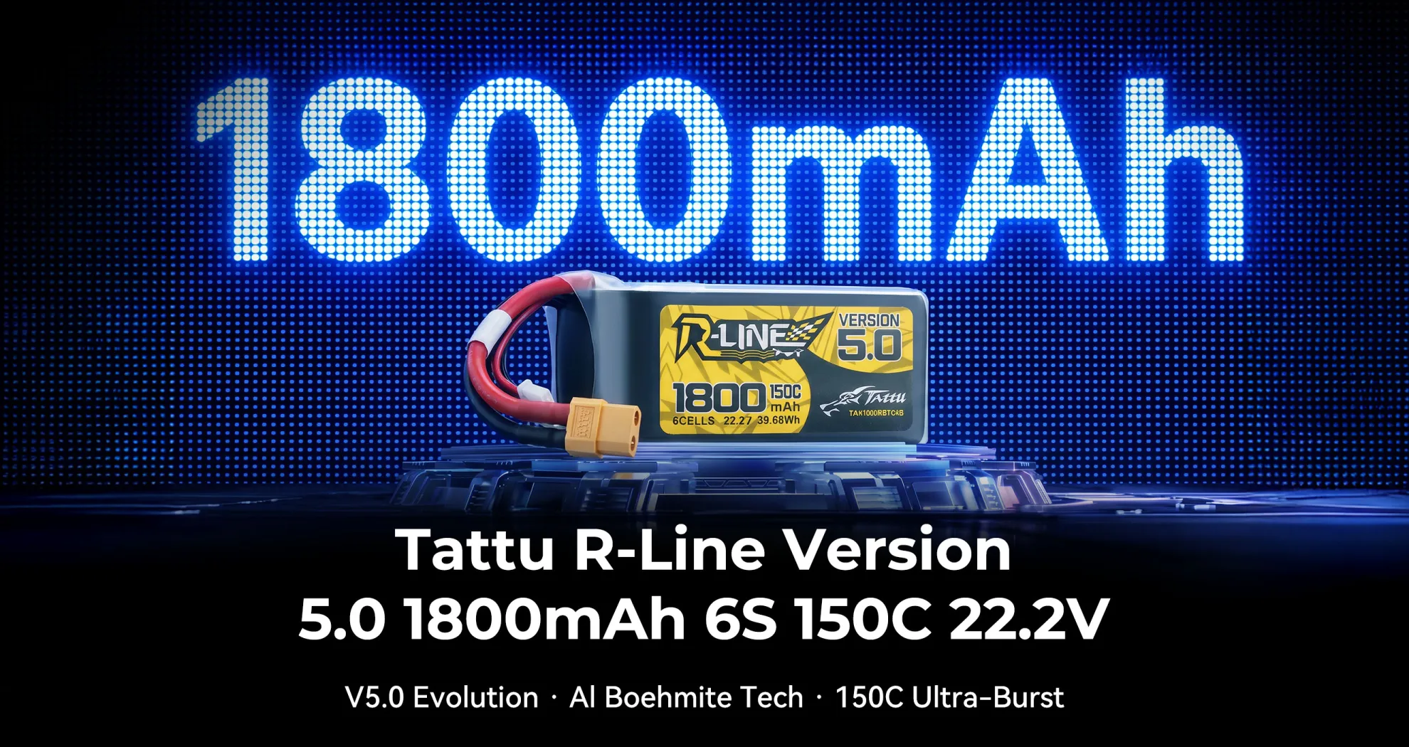 tattu r line version 5.0 1800mah 6s 150c pc