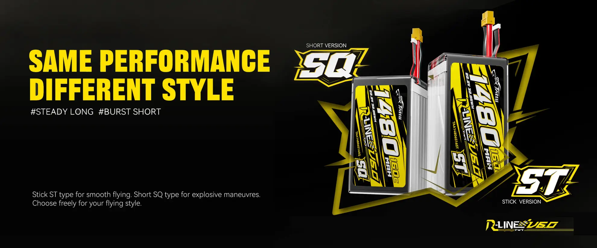 tattu r line version 6.0 1480mah 160c 6s pc 3
