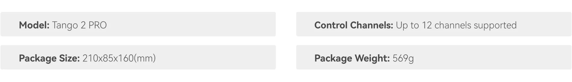 tbs tango 2 pro specifications