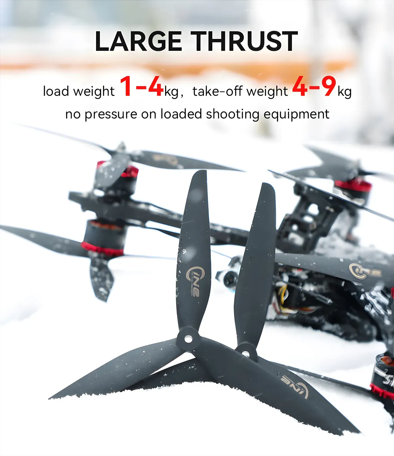 Cine 8.5 9.5 10.5 Cinelifter FPV Propeller