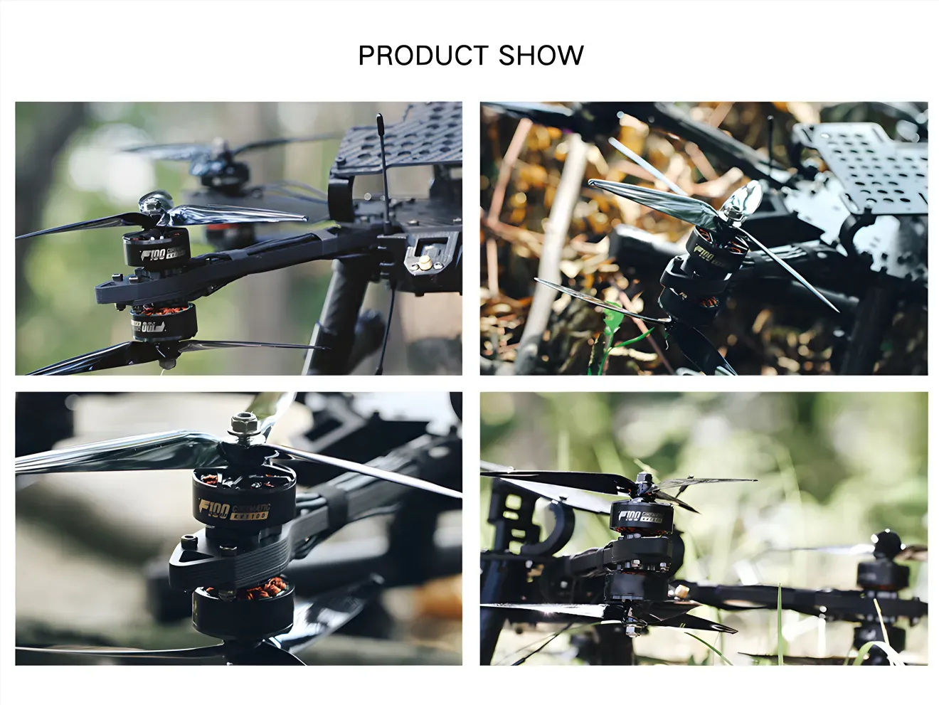 thobby f100 2810 fpv cinematic brushless motor product show