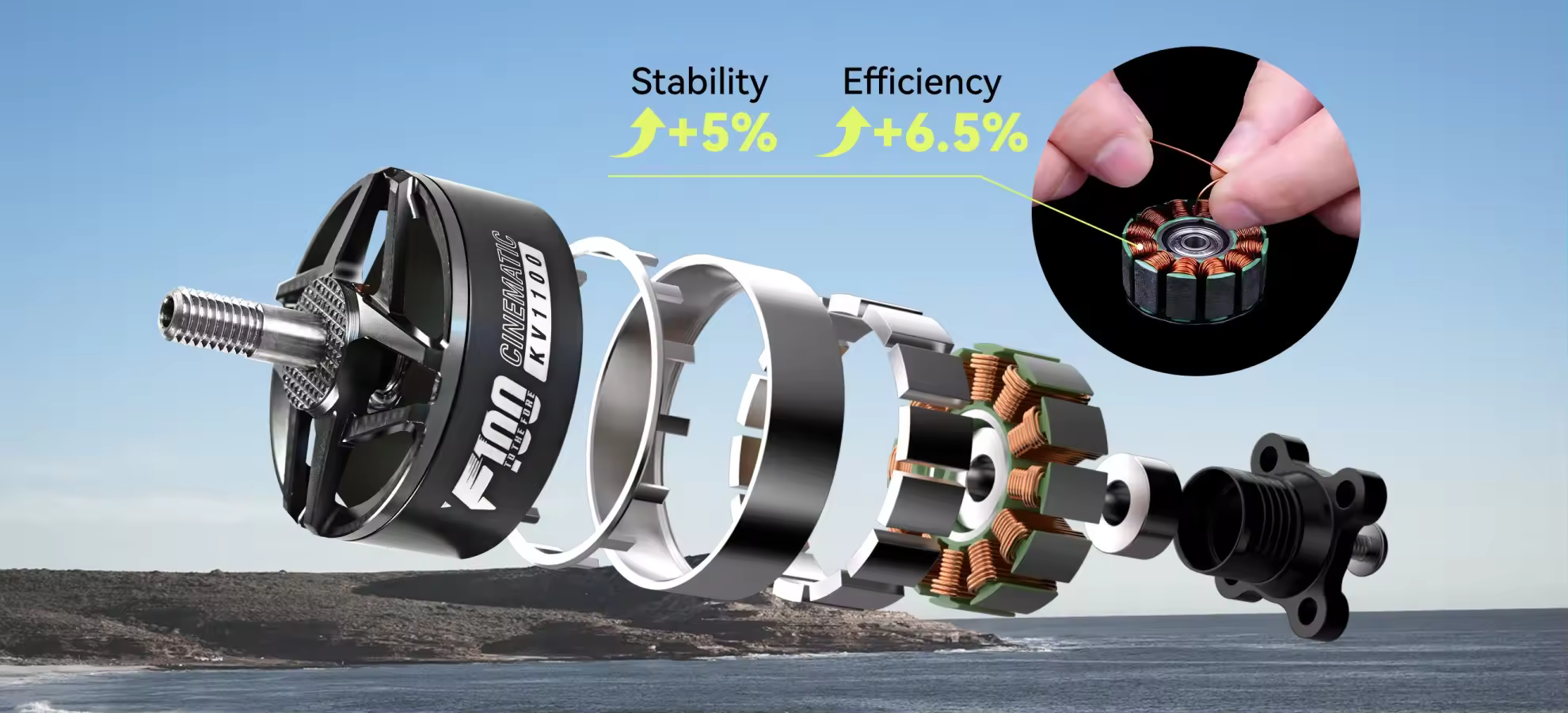 thobby f100 2810 fpv motor efficient reliable performance pc