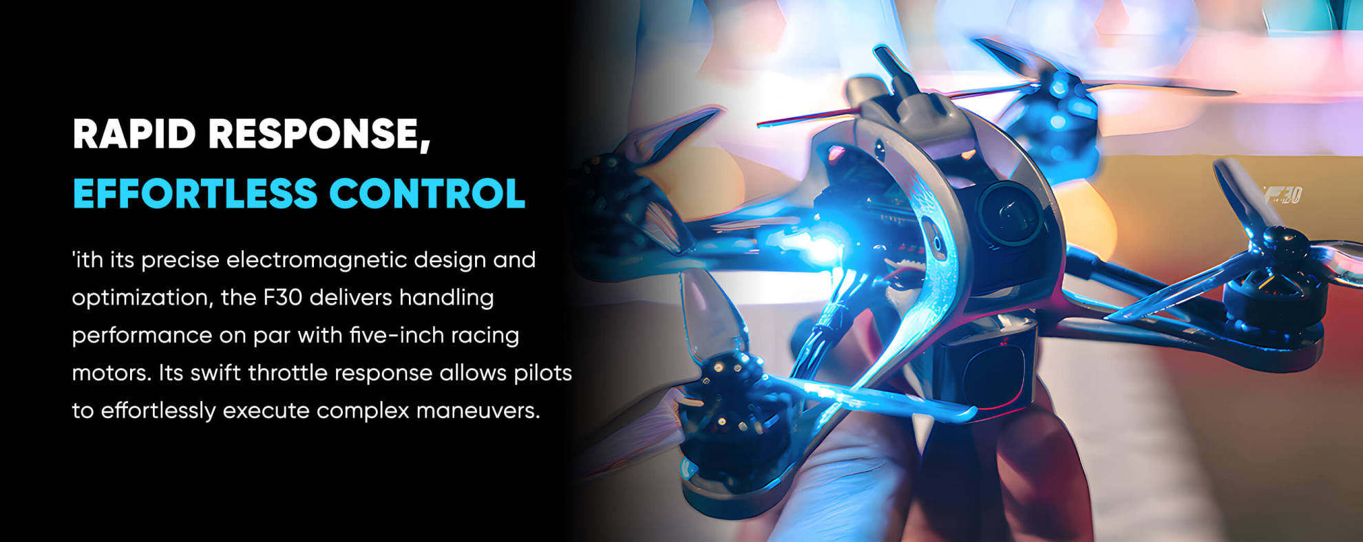 thobby f30 1404 motor for 3 fpv drones pc responsive