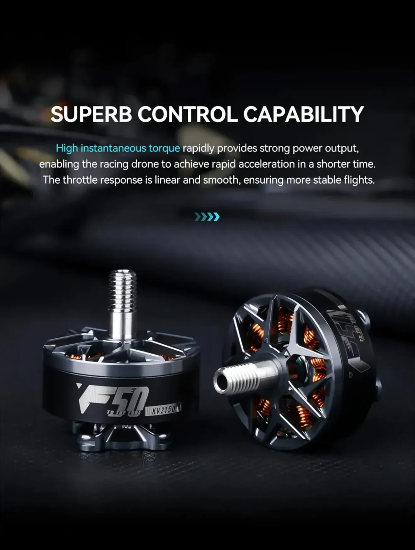 thobby f50 2207 racing fpv motor superb control capability