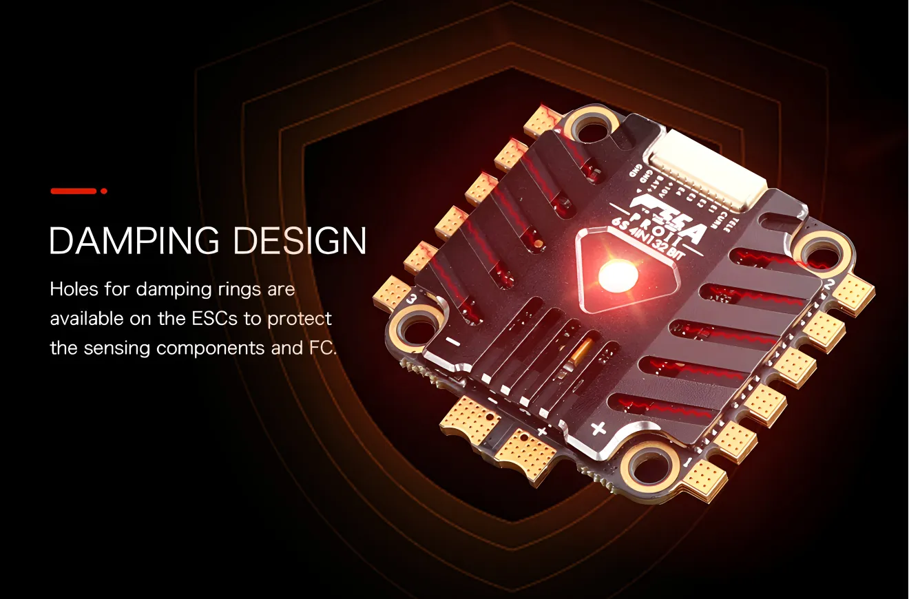 thobby f55a proii 3 6s am32 esc damping design
