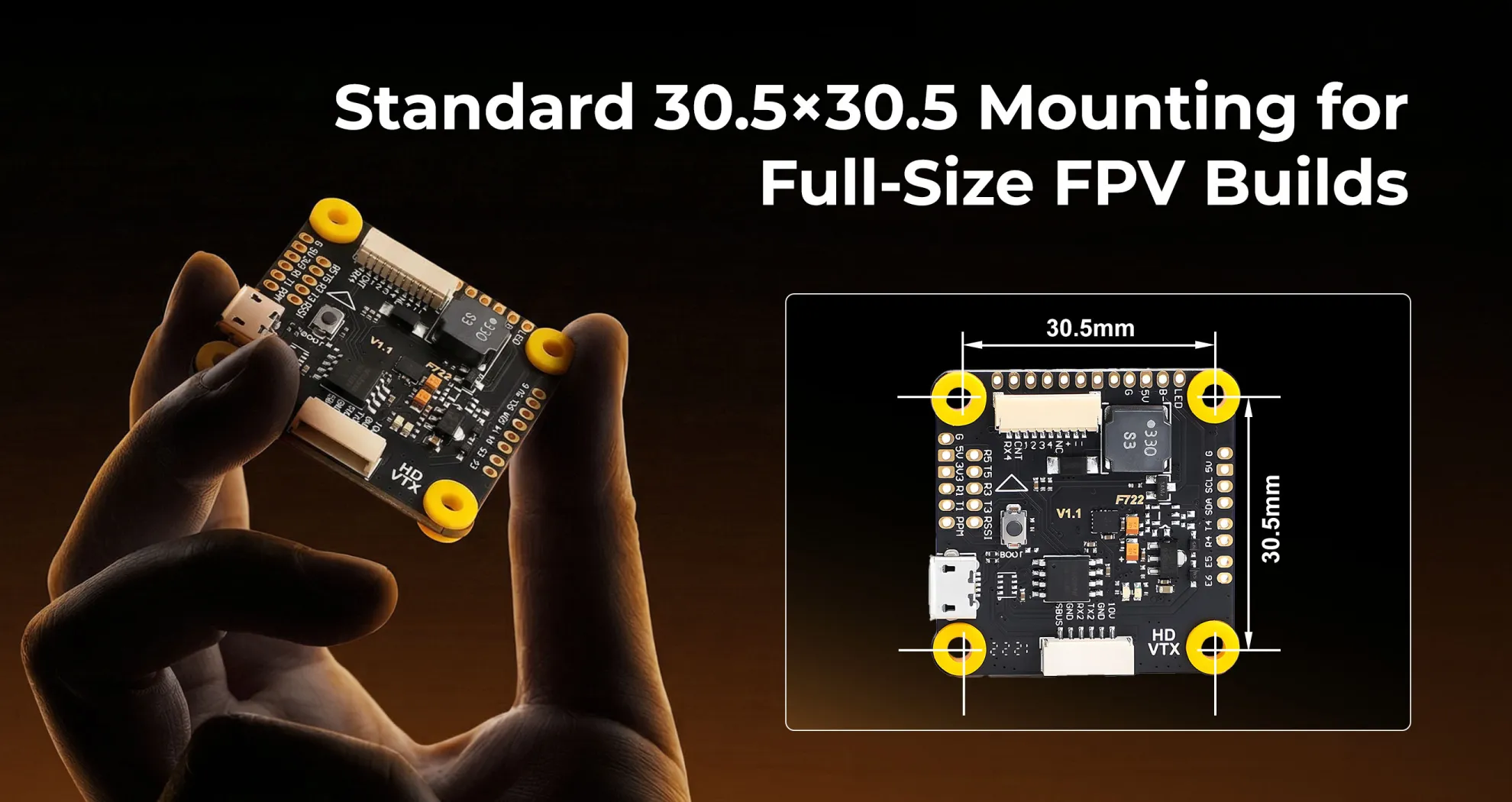 thobby f7 hd flight controller standard 30x30