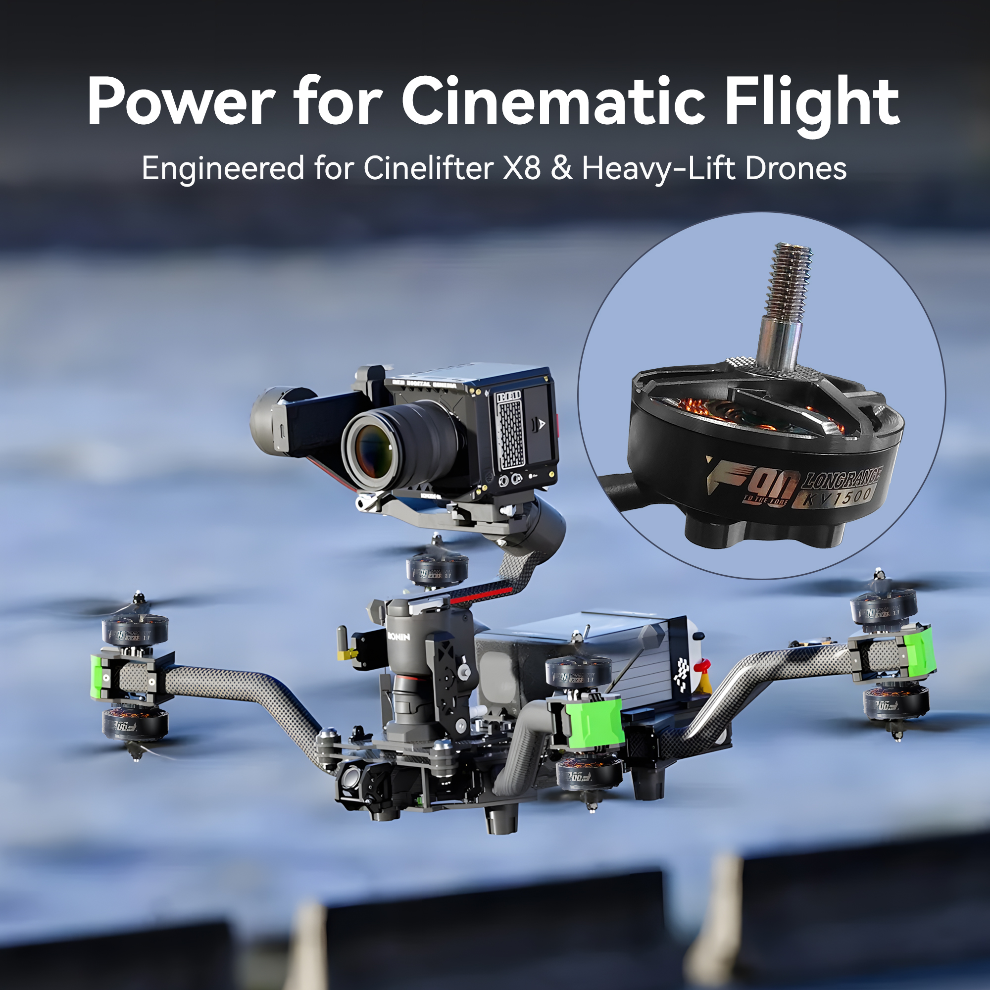 T-HOBBY F90 2806.5 Long Range Motor for Cinelifter X8 FPV Drones
