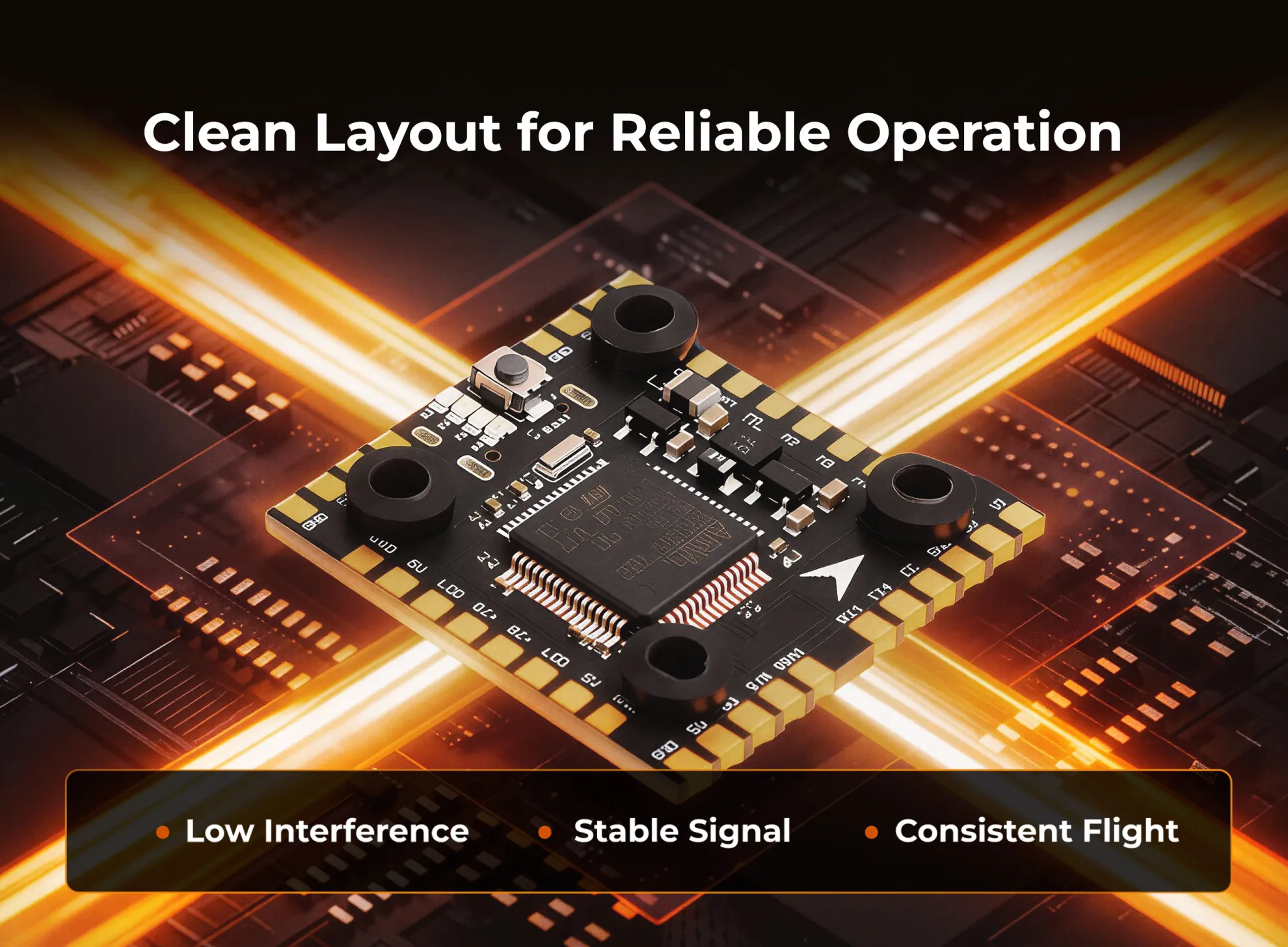 thobby mini racer f7 fc clean layout for reliable operation