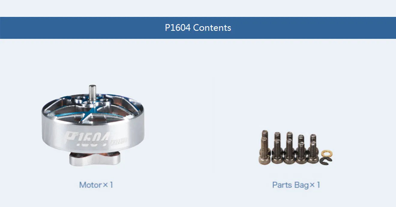 thobby p1604 3.5 inch freestyle fpv motor contents