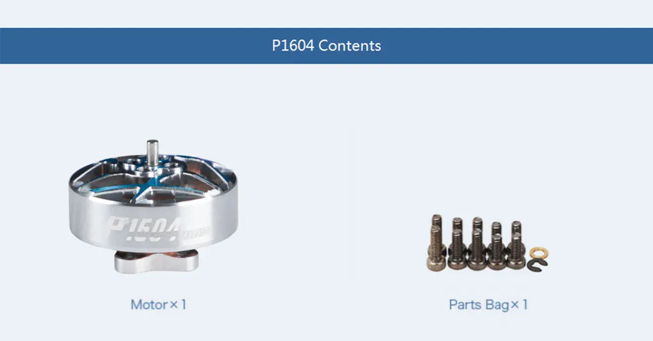 thobby p1604 3.5 inch freestyle fpv motor contents
