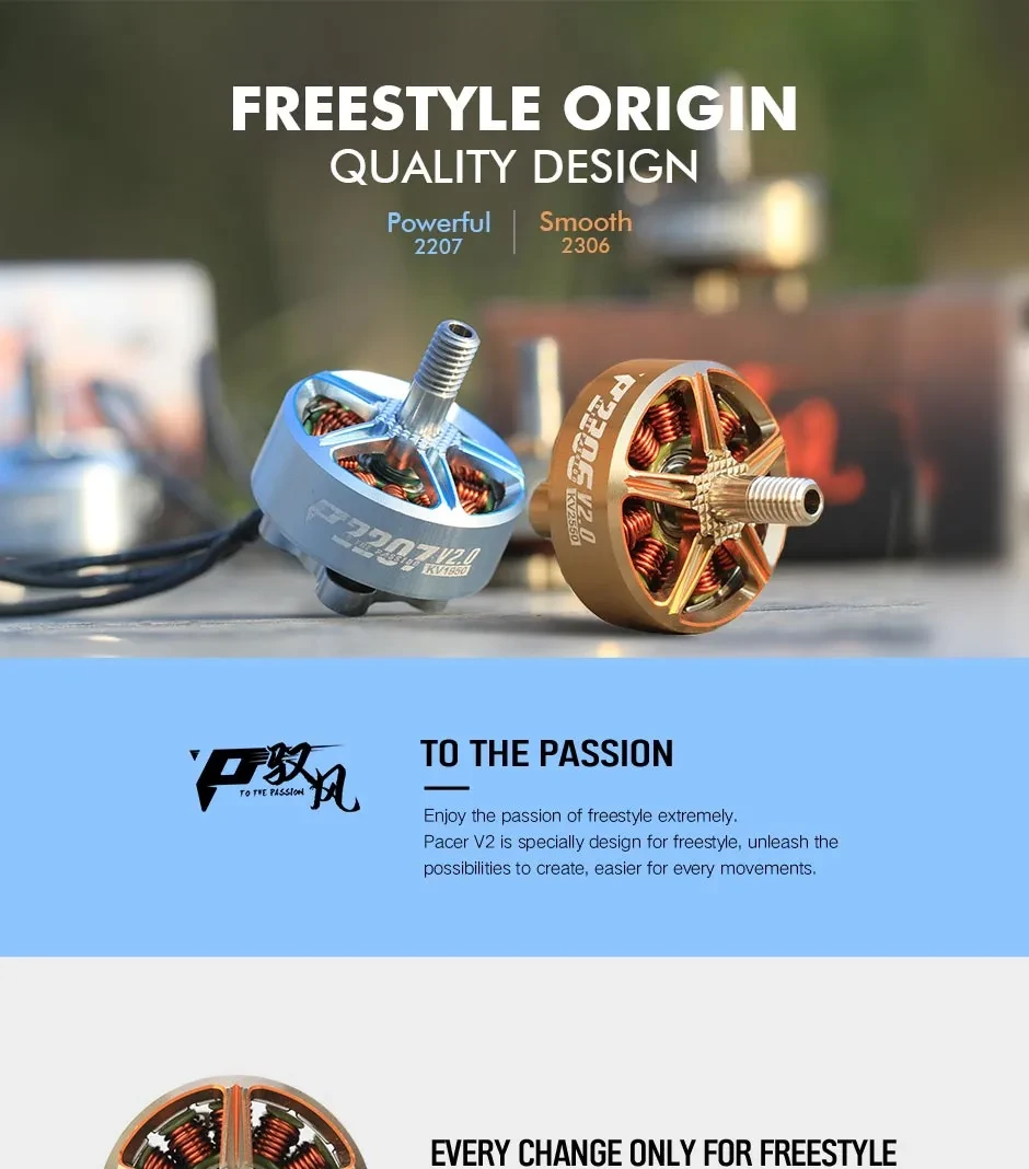 thobby pacer v2 p2306 motor freestyle origin