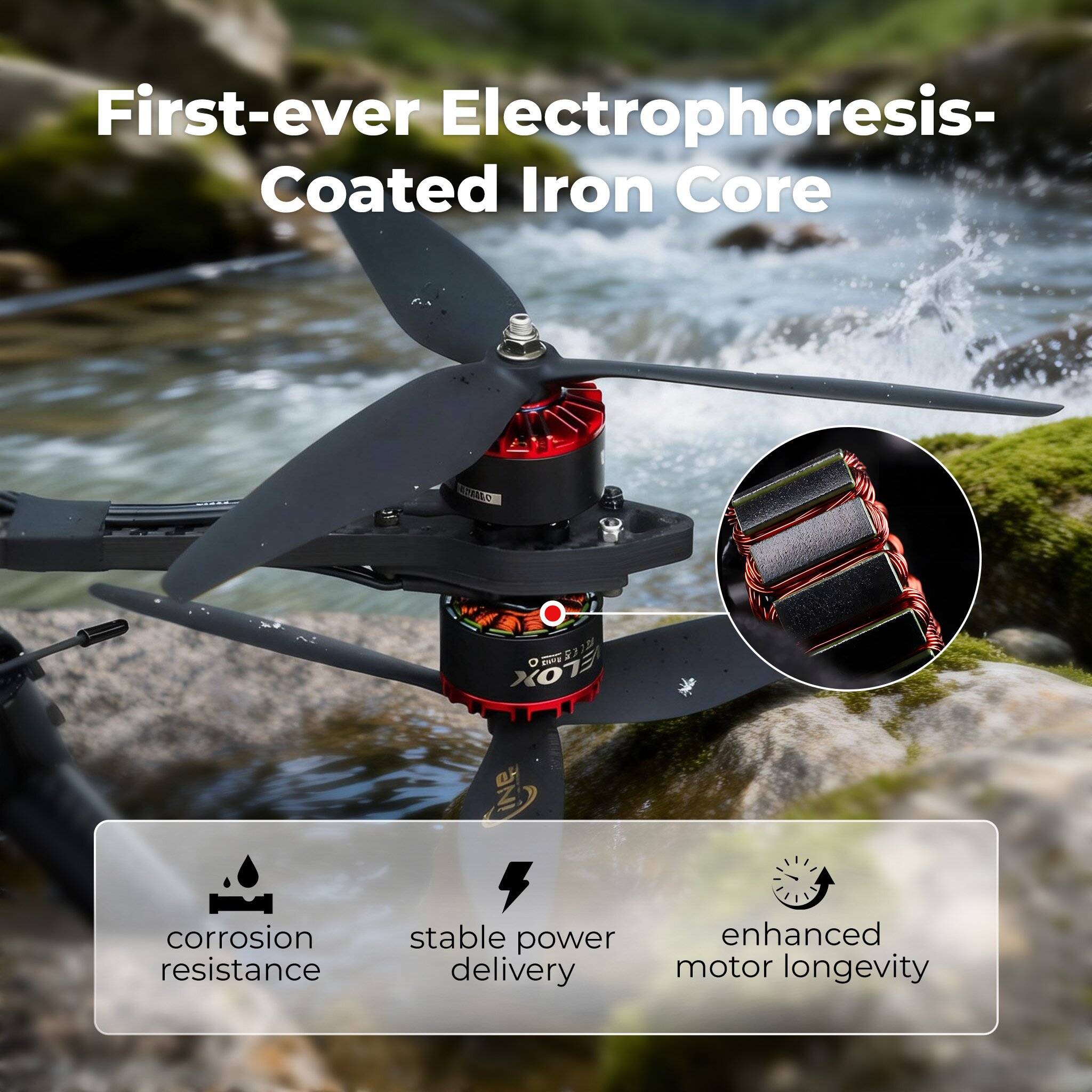 T-HOBBY V3120 Cinematic FPV Motor - 3-12S for X8 Drone