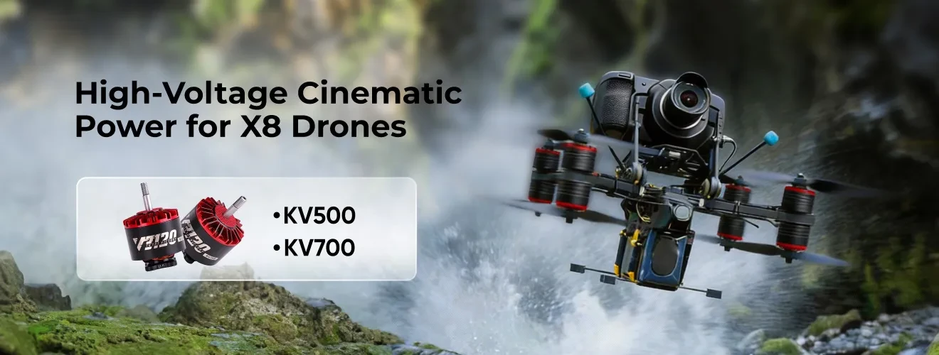 thobby v3120 motor high voltage cinematic power for x8 drones pc