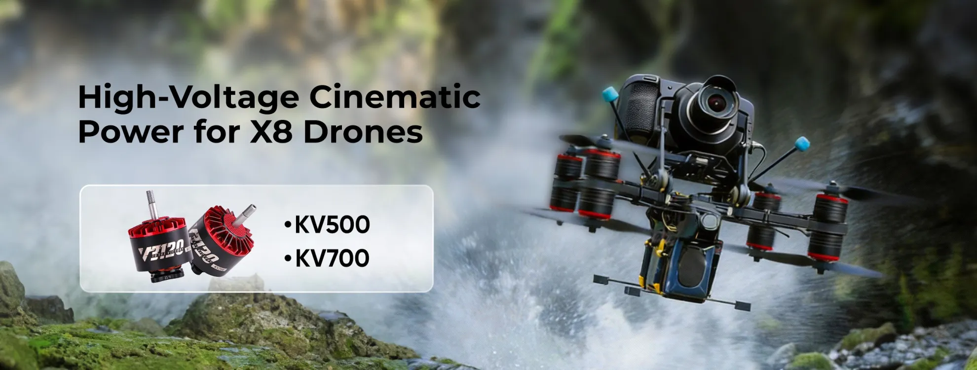 thobby v3120 motor high voltage cinematic power for x8 drones pc