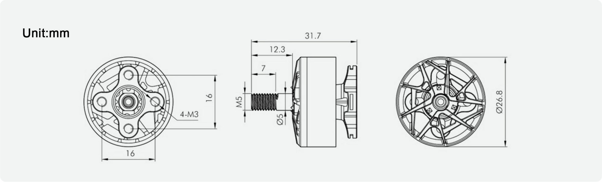 tmotor f60prov pc size