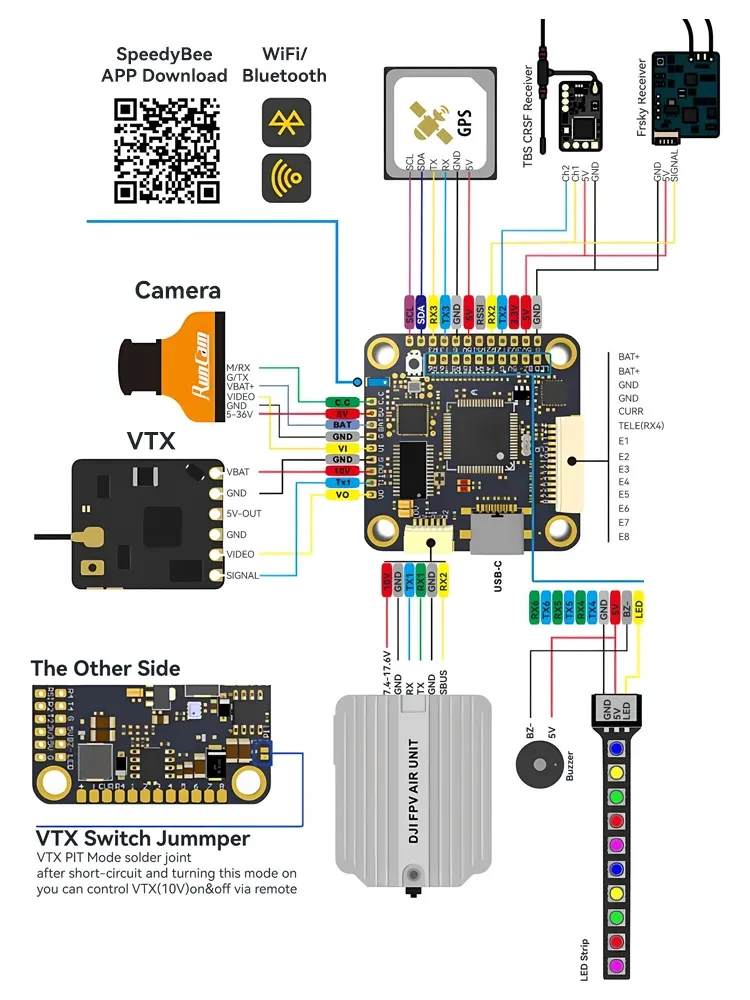 TMOTOR F7 Pro Full Function 30x30 Flight Controller with Wifi Bluet