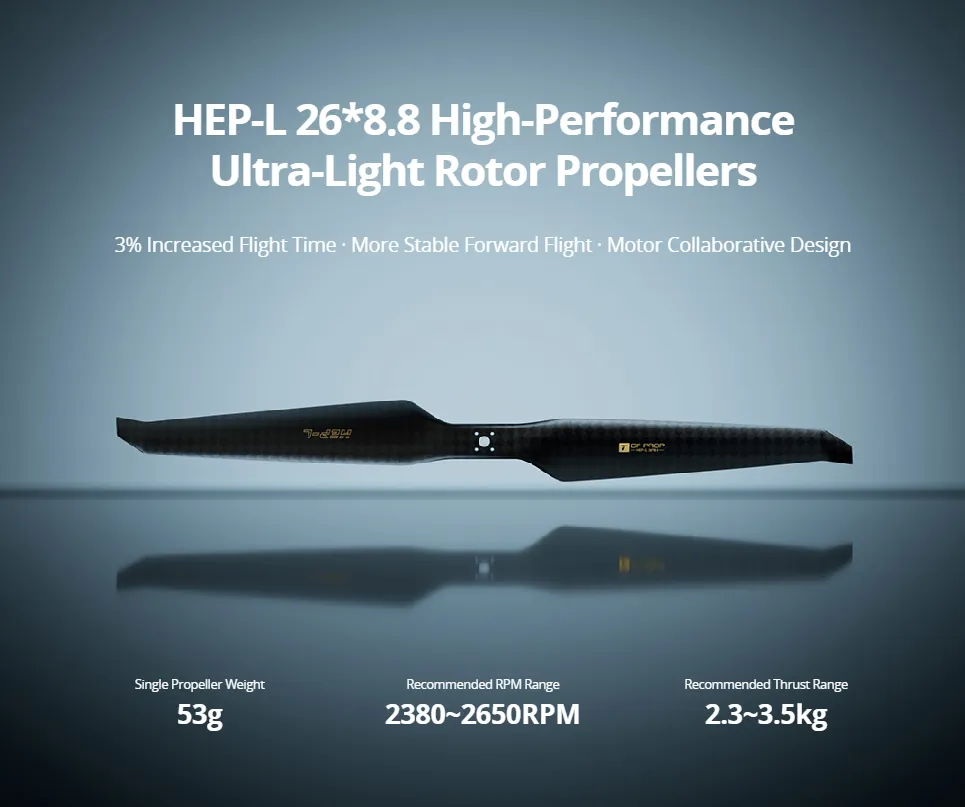 tmotor hep l 268 8 carbon fiber multirotor propeller